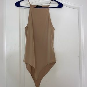 Tan Forever 21 Bodysuit